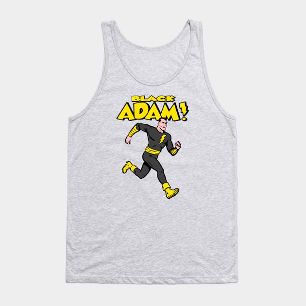 BLACK ADAM - Retro Tank Top by ROBZILLA